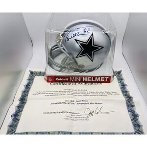 Jason Witten Autographed/Signed Dallas Cowboys Riddell Mini Helmet COA
